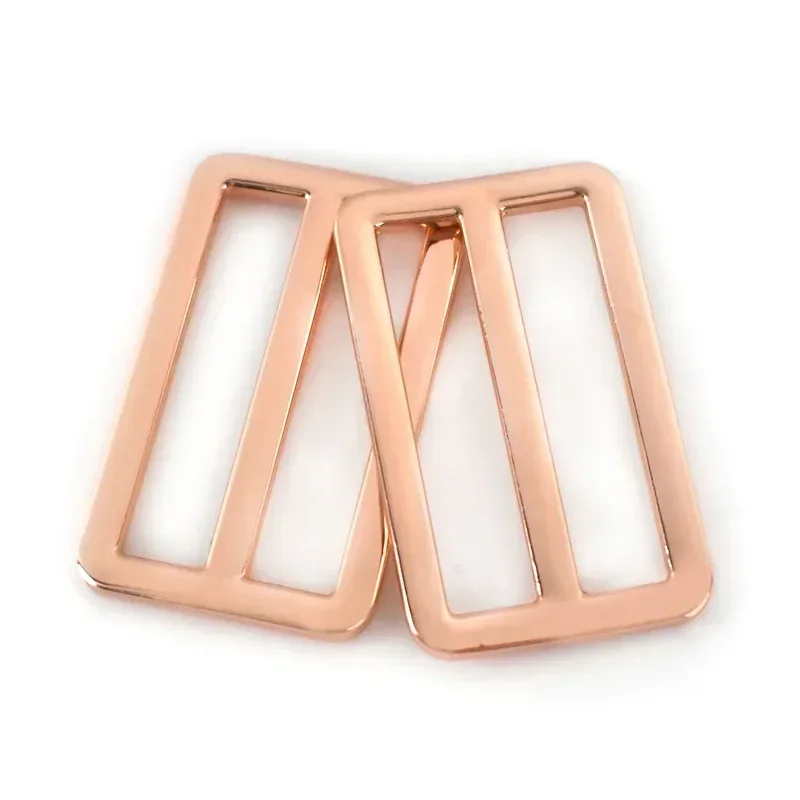 10/20Pcs 20-50mm Metal Buckles for Bag Strap Slider Tri Glide Adjuster Clasp Webbing Backpack Hooks Loops DIY Accessories: 7# / Black Nickel