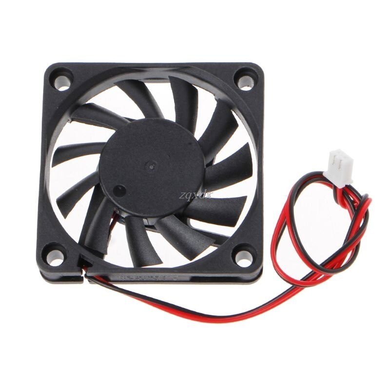 DC 24V 2-Pin Cooling Fan 60x60x10mm PC Computer CPU System Sleeve-Bearing Cooling Fan 6010