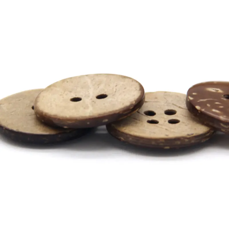 Coco De Madeira Natural Botões de Costura Decoração de Roupas Crianças Decoração Ecológica Casaco Infantil Suéter Vestuário Feito à Mão DIY Artesanato Acessórios para Scrapbooking Atacado