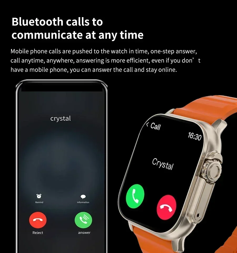 Xiaomi T900 Ultra 2 Astuto Della Vigilanza Degli Uomini 49 millimetri Serie 8 "Schermo AMOLED NFC Bussola Impermeabile Per Apple Orologio IWO Ultra 8 Smartwatch