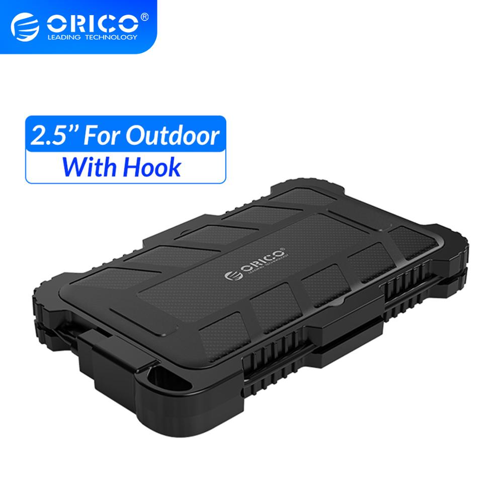 ORICO 2.5 Inch USB3.0 HDD Case With Hook Waterproof Shockproof Dustproof For Outdoor Hard Disk Box For 2.5 Inch HDD SSD