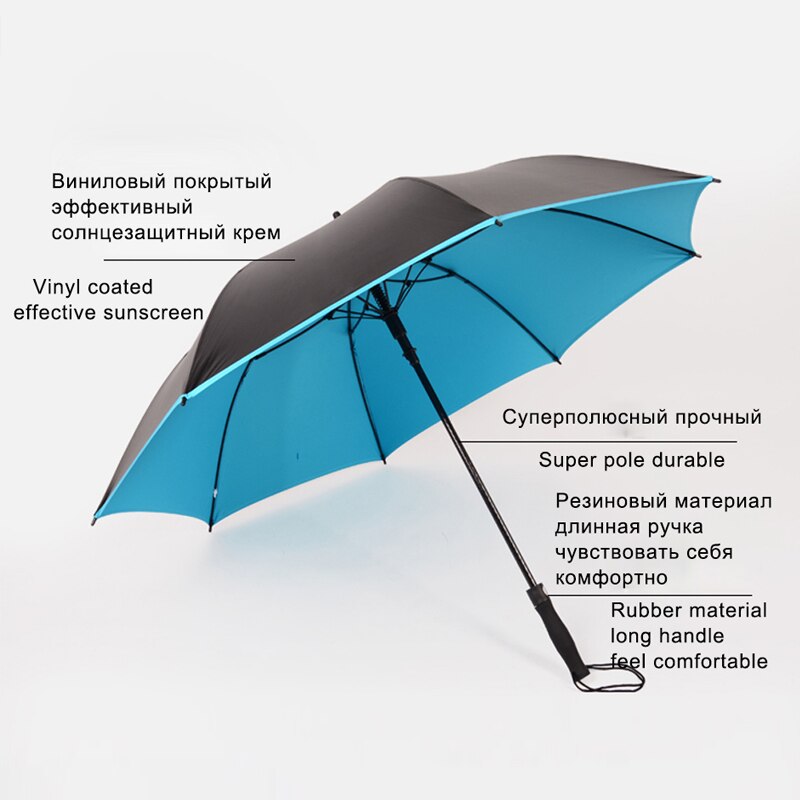 EasyZreal golf umbrella strong windproof Semi automatic long umbrella large Outdoor man and women's Business umbrellas