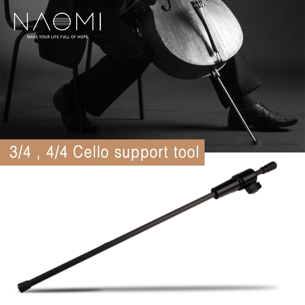 Naomi 3/4 4/4 Cello Eindpin Carbon Fiber Eindpin Voor Akoestische Cello &amp; Elektrische Cello Stand Licht Gewicht En Rekbaar