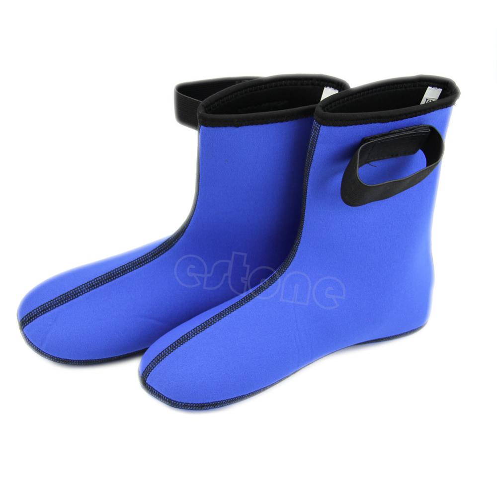 3mm Neopreen Watersport Sokken Duiken Scuba Surfen Zwemmen Wetsuit Snorkelen Laarzen Duiken Sokken: Blauw / XL