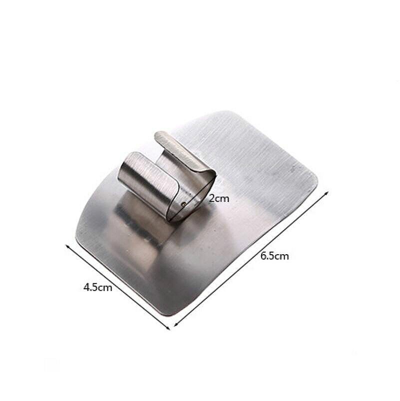 2Pcs Stainless Steel Kitchen Cutting Hand Protector Multifunctional Anti-Cutting Hand Protector Finger Guards Kitchen Tool