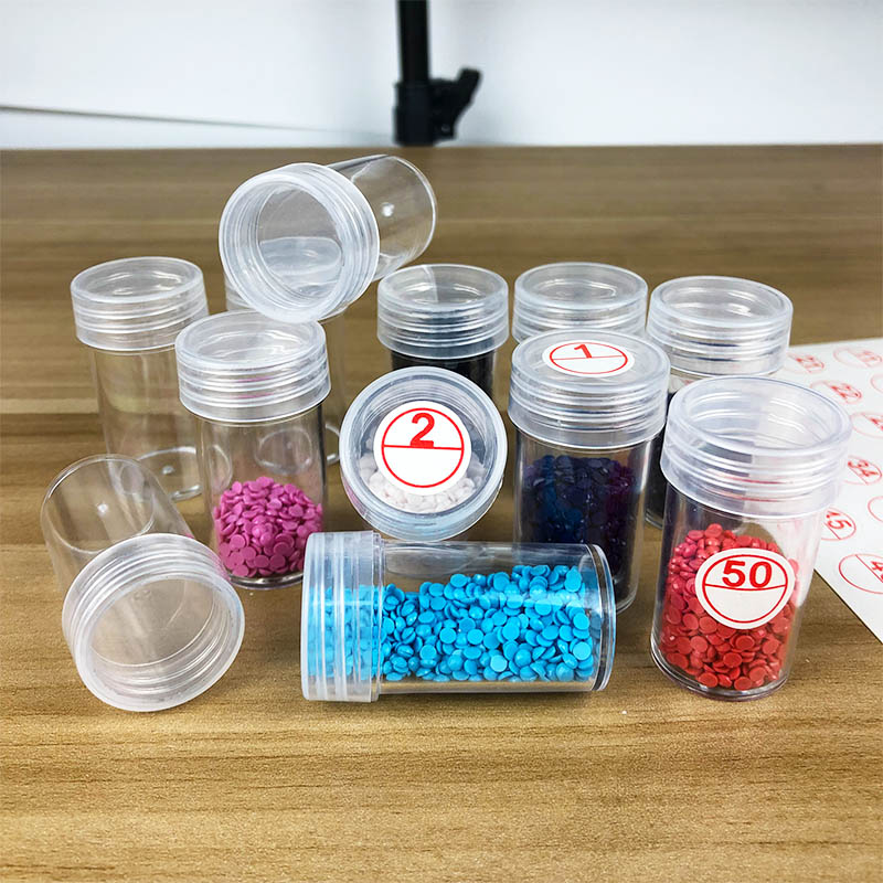 30/60 flaschen transparent Container fallen Diamant Malerei Zubehör Diamant Stickerei Perlen Lagerung Kasten Organizer Werkzeuge