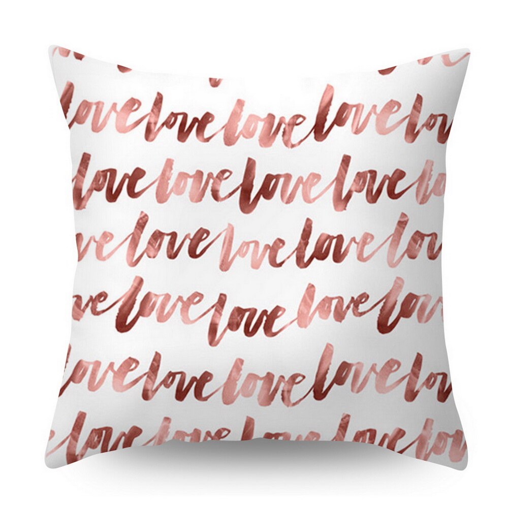 Rose Gold Square Cushion Cover Geometric Dreamlike Pillow Case Polyester Throw Pillow Cover For Home Decor 45x45cm: Green