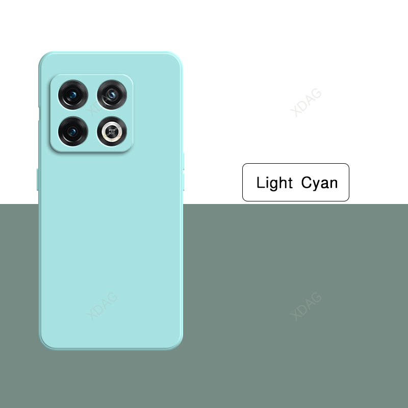 Funda de teléfono de silicona líquida Original para Oneplus 10 Pro 10Pro 10R 10T 5G, Funda de lujo de Color puro sólido, accesorios Carcas