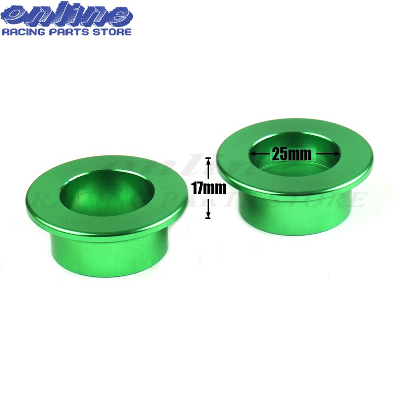 CNC Billet Hinten Rad Hub Abstandshalter Für KX125 KX250 03-08 KXF250 04-14 KXF450 KLX450R Moto-Cross Enduro supermotard Schmutz Motorrad