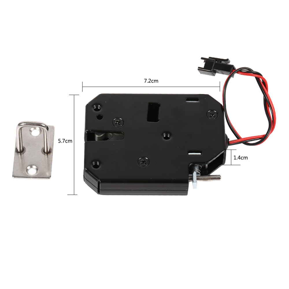 Elektromagnetische Deurslot Dc 12V 2A Elektrische Controle Lock Kast Lock Supermarkt Intelligente Locker Toegangscontrole Lock