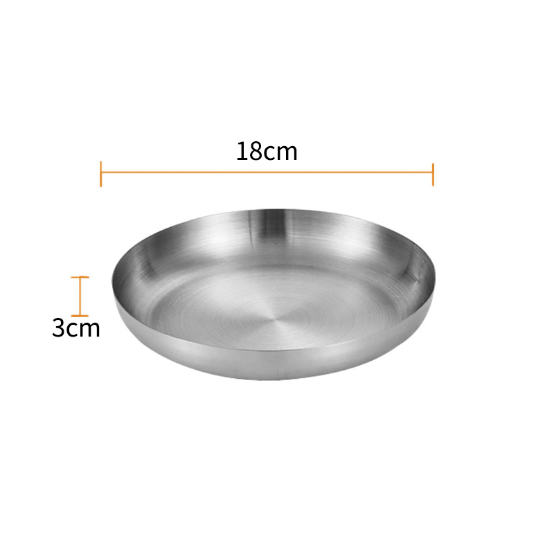 Durable Stainless Steel Golden Sliver Frying Pan Steak Skillet Roasting Cooking Pots Kitchenware Kitchen Cookware Accessories: WHITE