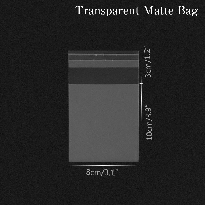 100 sztuk przezroczysty celofan torba samoprzylepne wyczyść Opp plastikowe torby na cukierki Cookie opakowania wesele małe torebki na prezent: B02