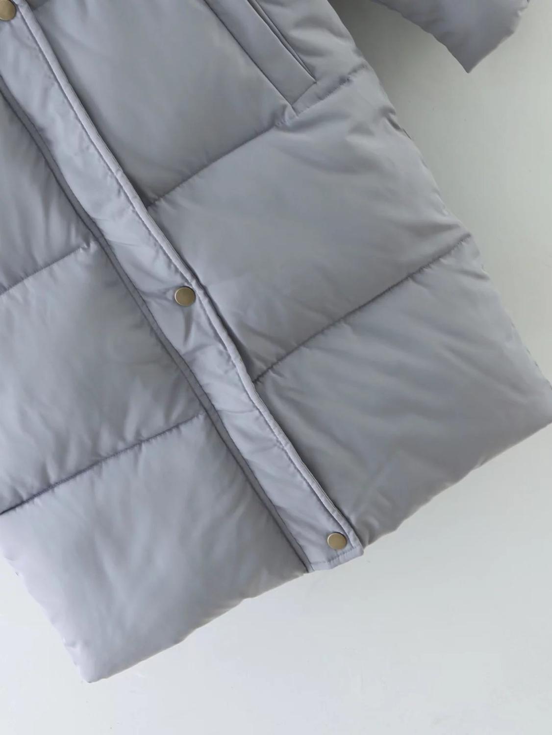 Lange jas dames winterjas capuchon lange jas katoenen gewatteerde jas warme parka dames parka's bovenkleding dames