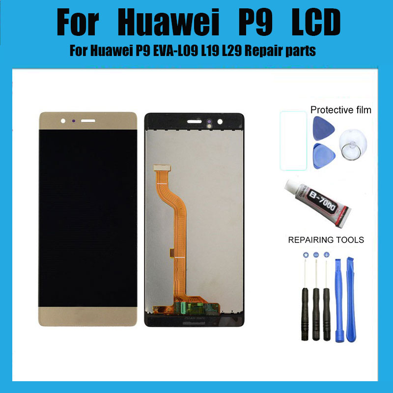 Voor Huawei P9 Lcd Touch Screen Digitizer Vergadering Voor Huawei P9 EVA-L09 L19 L29 Reparatie Onderdelen