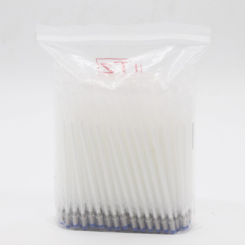 100 stk./pakning varmeindpakning fade-out stofmarkører kuglepen refills høj temperatur forsvindende markører læder beklædningsgenstand bindestreg klipning