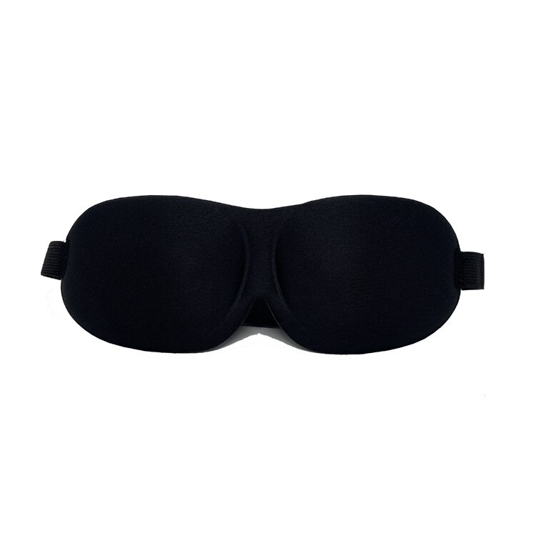 1Pcs 3D Sleep Mask Natural Sleeping Eye Mask Eyeshade Cover Shade Eye Patch Women Men Soft Portable Blindfold Travel Eyepatch: BLACK