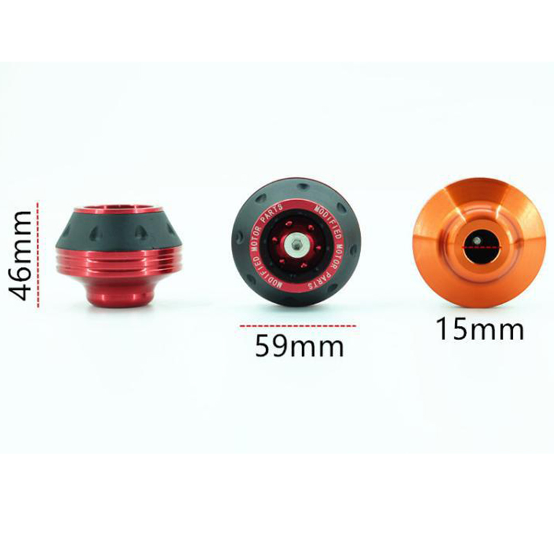 Protector colorido contra choques para motocicleta, marco de horquilla delantera, almohadillas protectoras de eje, deslizador, accesorios para equipos de motocicleta de Motocross