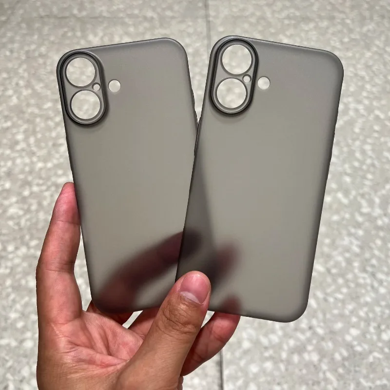 Luxe Ultra Dunne PP Case Voor iPhone 16 15 14 Plus 13 12 Mini 11 Pro X XR XS Max doorschijnend Helder Slanke Harde Schokbestendige Cover