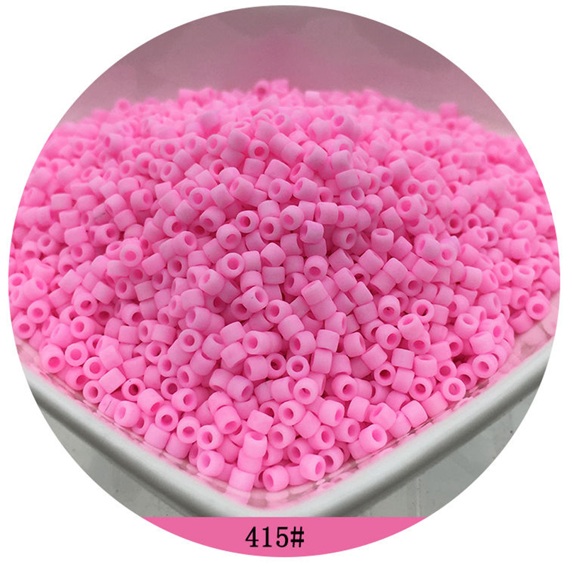 365 pièces 2mm japon couleur mate perles de verre 10/0 givré perles d'espacement en vrac pour la fabrication de bijoux breloques à assembler soi-même accessoires de couture: MULTI