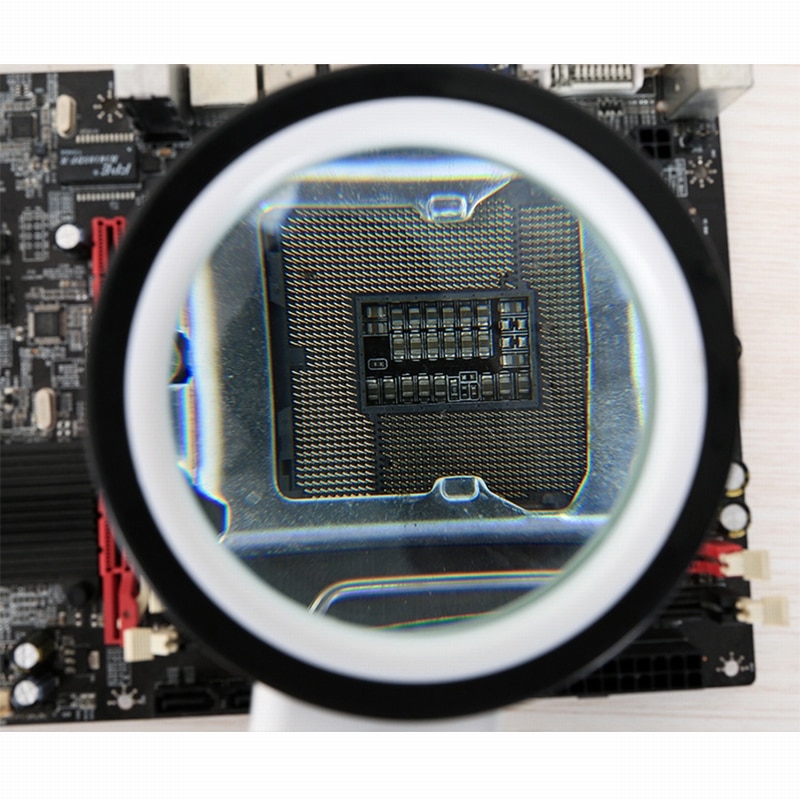 Urijk 1pcs 30X 12LED Lights High Magnification Magnifying Glass Double Lens Upgraded Magnifier Lamp Magnifying Glass