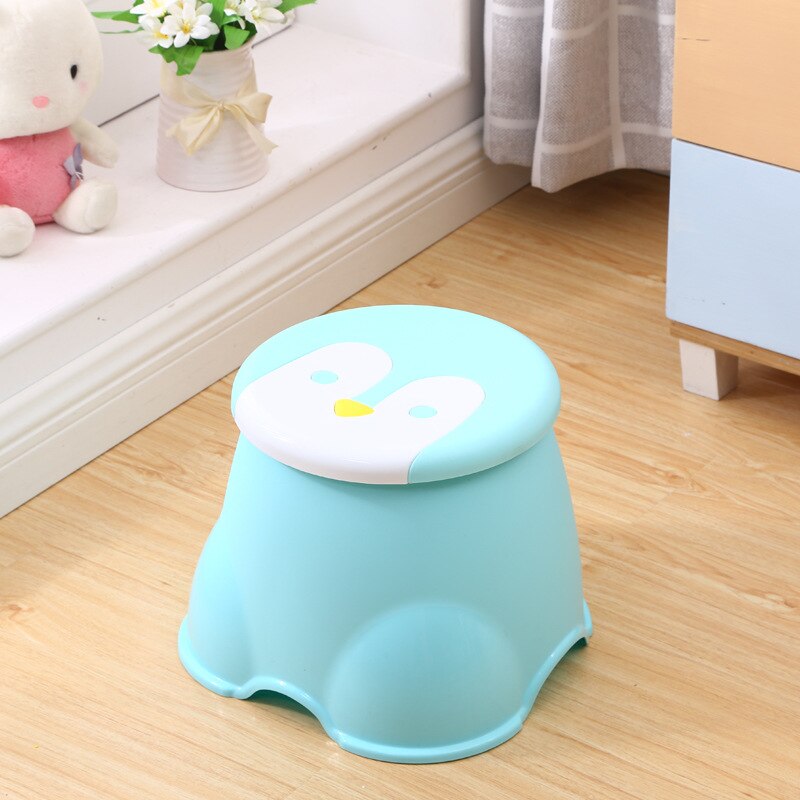 Niedlichen pinguin patern Baby hocker Art sitzer tragbare angeln hocker wohnzimmer möbel freundlicher ottomane Schlecht hocker S: Grün