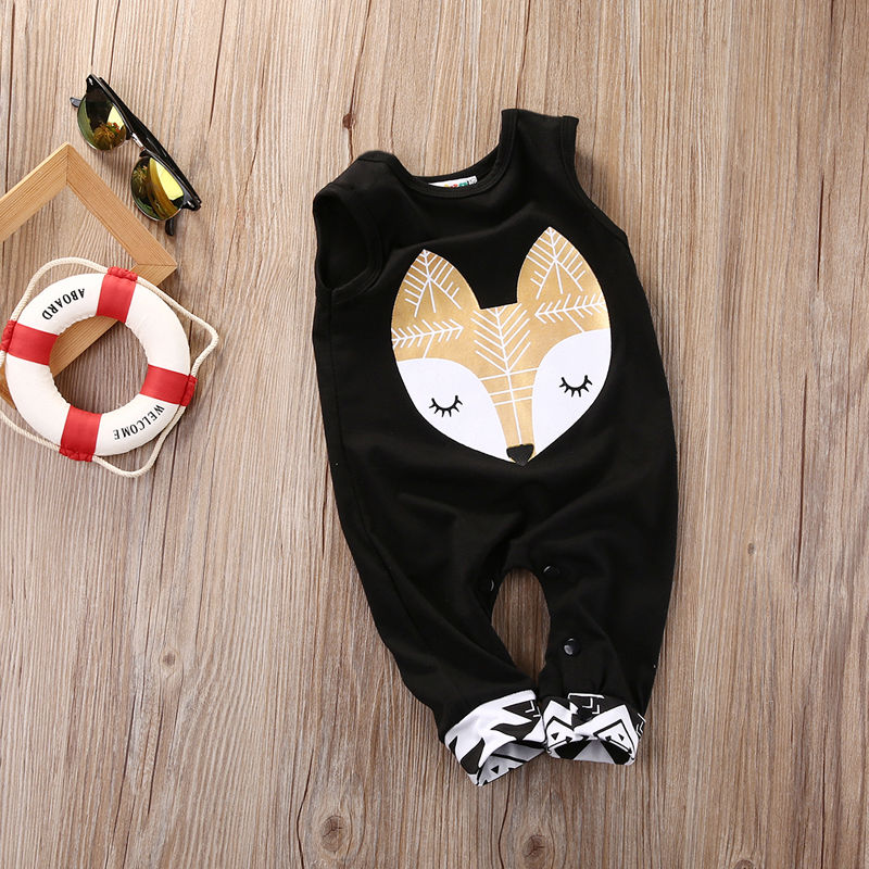 Summer cute kid rompers Cotton Toddler Kids Baby Boy Girl sleeveless Romper Jumper Jumpsuit casual kid Outfit Clothes