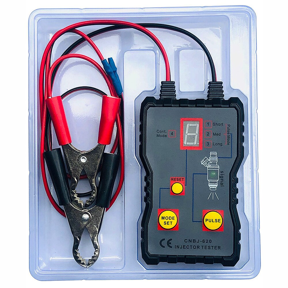 1pc Automotive Injector Tester 12V Fuel Injector 4 Pluse Modes Tester Powerful Fuel System Scan Tool