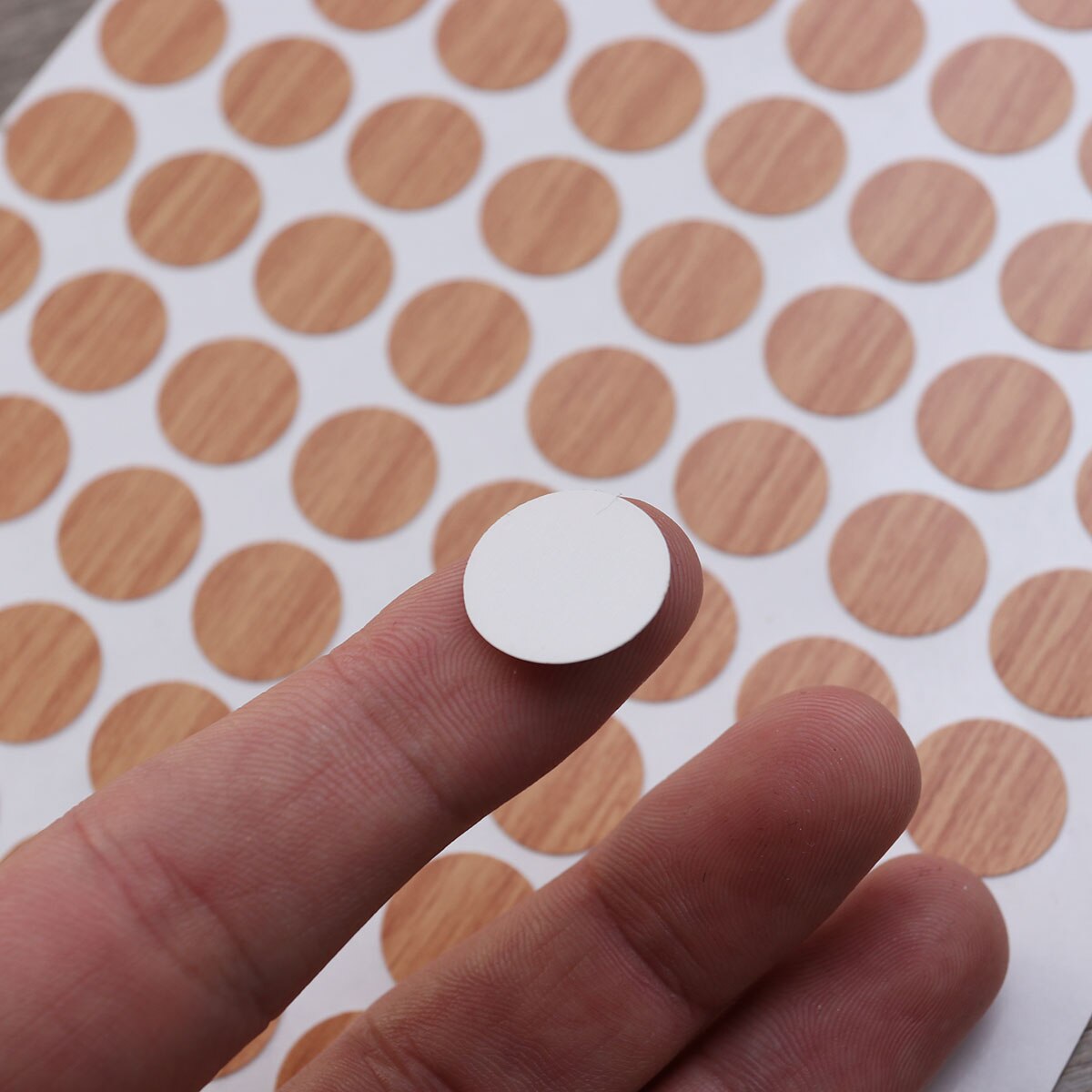 Cache-trou de vis étanche antidérapant, autocollants décoratifs (01) de 15mm, 96 pièces/feuille