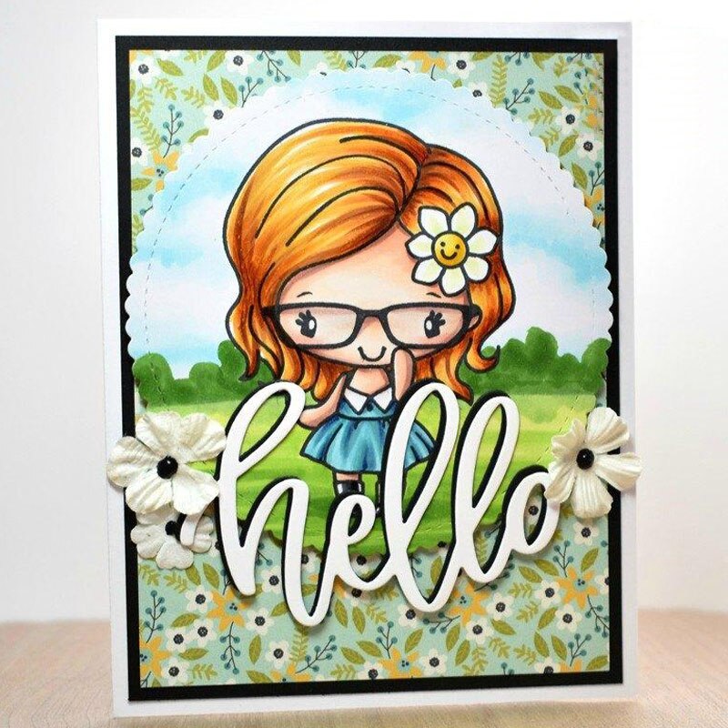 Hi! Hello Letter Words Alphabet Greetings Metal Cutting Dies Template Scrapbook Craft Embossing Paper Die Cut Cards Making