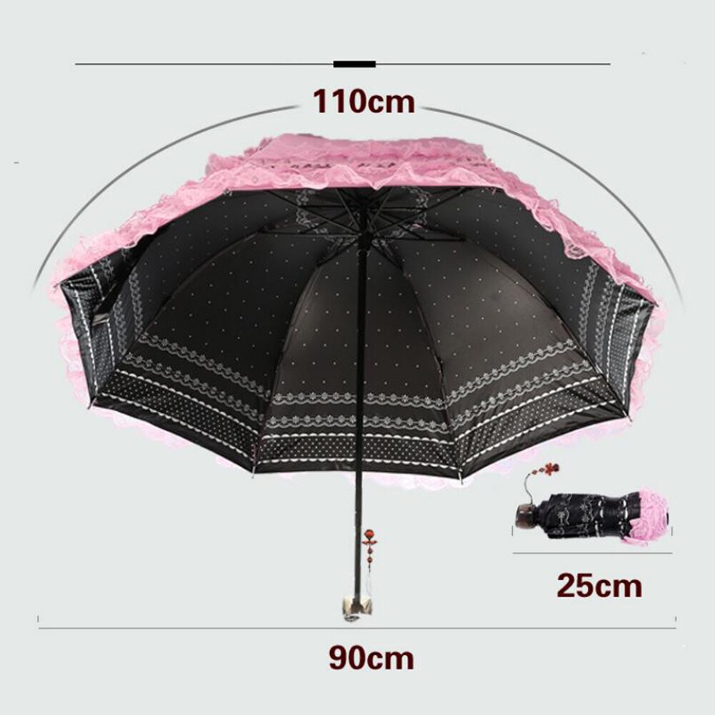 Rendas guarda-chuva de natal sol guarda-chuva feminino guarda-sol ultra leve dobrável uv con proteccion solar sombrillas