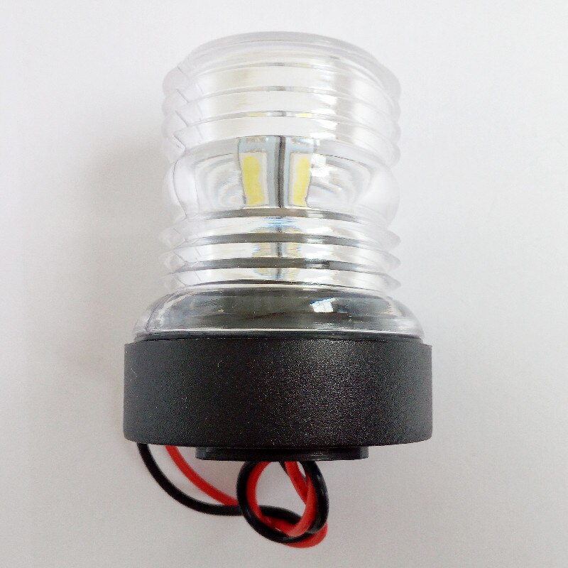 Marine Boat Yacht 360 Degree LED Navigation Light 12V White Plastic All Round Anchor Light