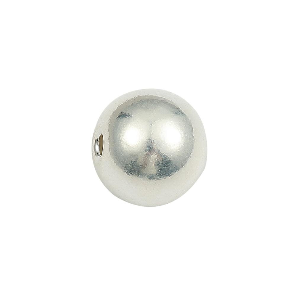 Perles rondes en argent Sterling 925, accessoires de bijouterie, pour la fabrication de bracelets et de colliers