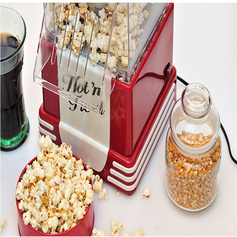 Macchina per i popcorn classico Americano annata dual popcorn zucchero macchina macchina per i popcorn aria Per Uso Domestico 1 pz