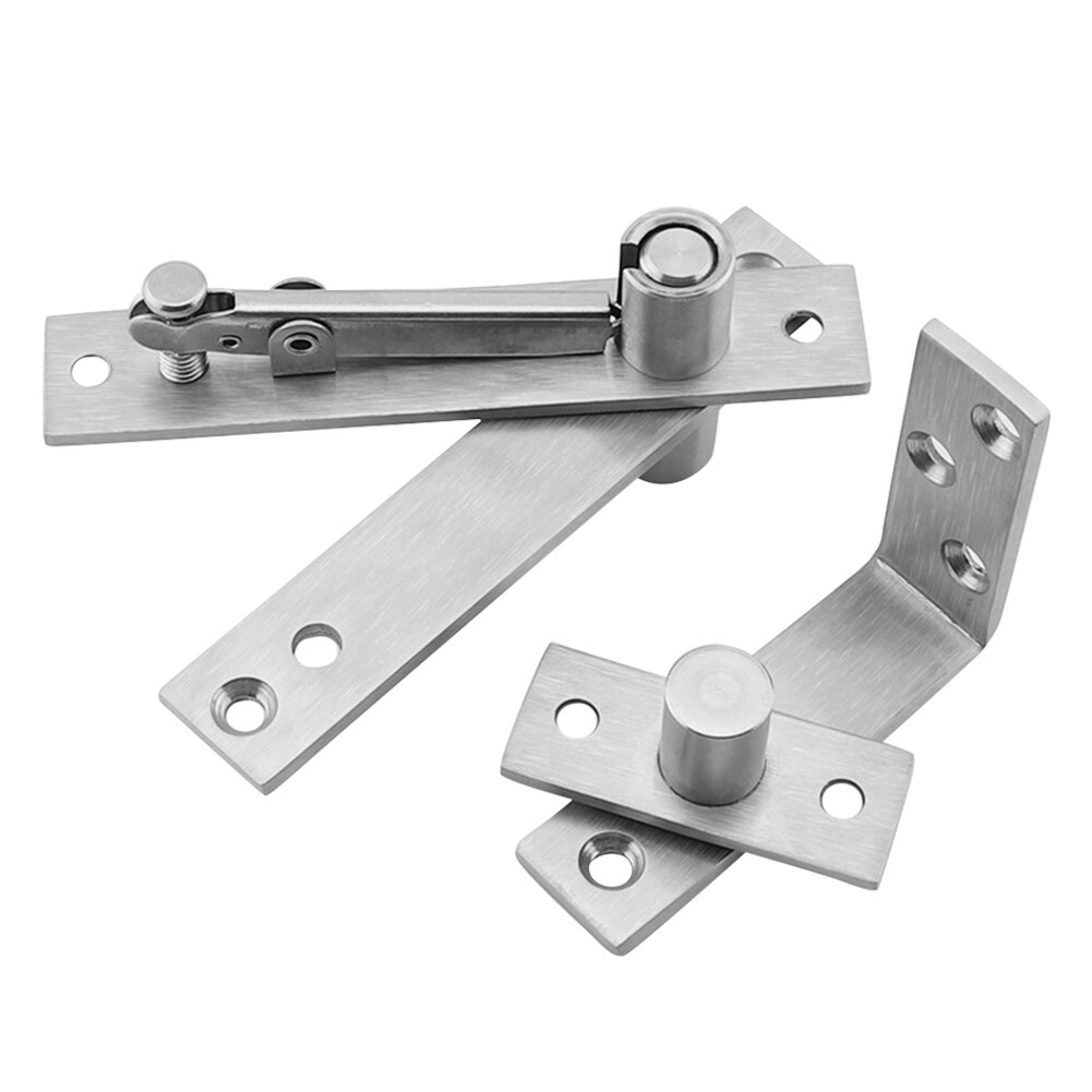 For Door Furniture Easy Install 360 Degree Rotation Stainless Steel Silver Tone Hardware With Screws Pivot Hinge Shaft Cabinet
