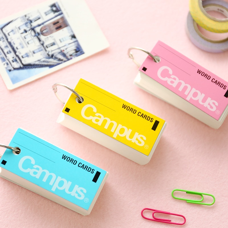 stationery Japanese Portable Campus words Cards Notebook leaflet hoop mini blank notebook pocket book c922