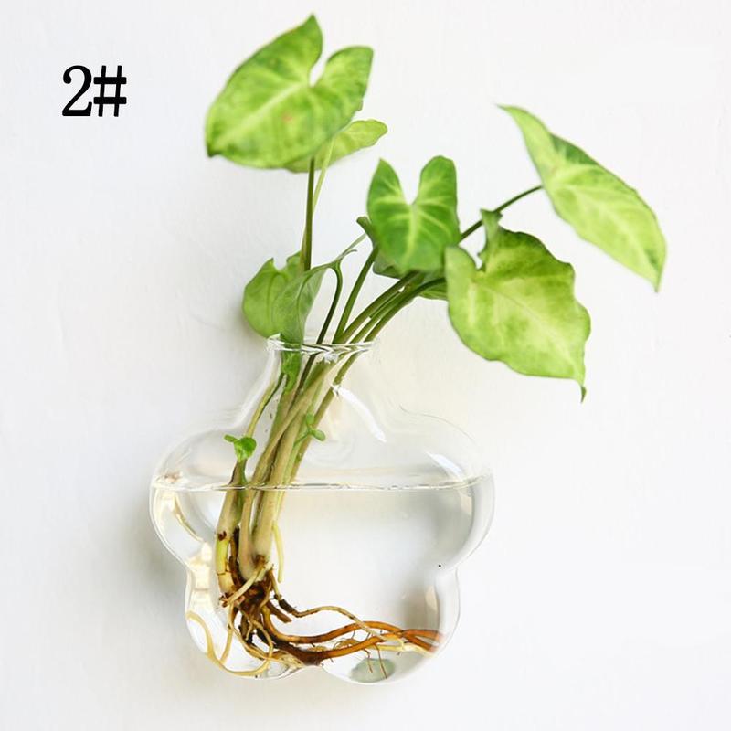 8 Shapes DIY Clear Hanging Glass Vase Flower Plants Terrarium Wall Fish Tank Aquarium Container Homw Decor: 2