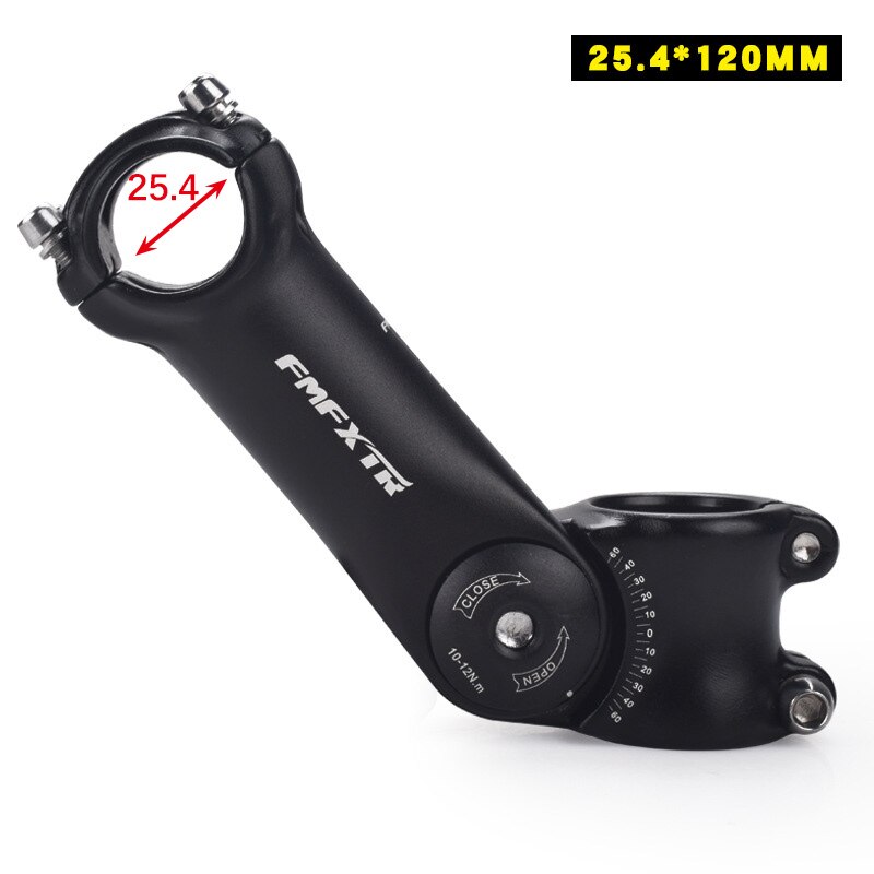 FMF Bike Stem adjustable angle stem 25.4mm 31.8mm handlebar height increase riser stem mtb mountain bike road: 25.4mm-120mm