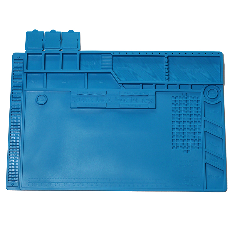 Heat Insulation Silicone Soldering Pad Mat Desk Maintenance Platform For Repair Station With Magnetic s-160 s-170