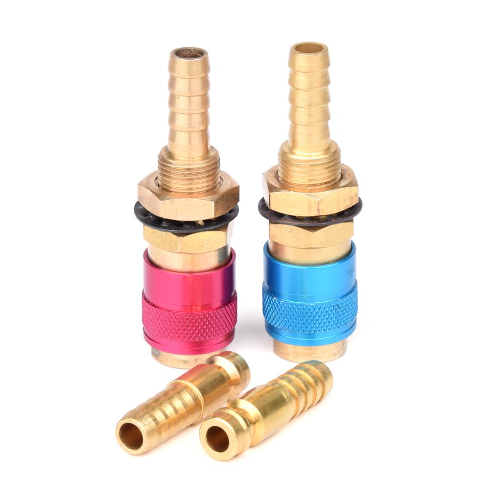 5mm 8mm Water Cooled Air Cooled Gas Water Adapter Quick Connector Fitting For MIG TIG Welding Torch Plug
