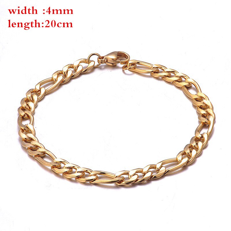 Tobillera de cadena de eslabones para mujer, pulsera de pie de acero inoxidable para playa, de joyería, novedad de: gold B