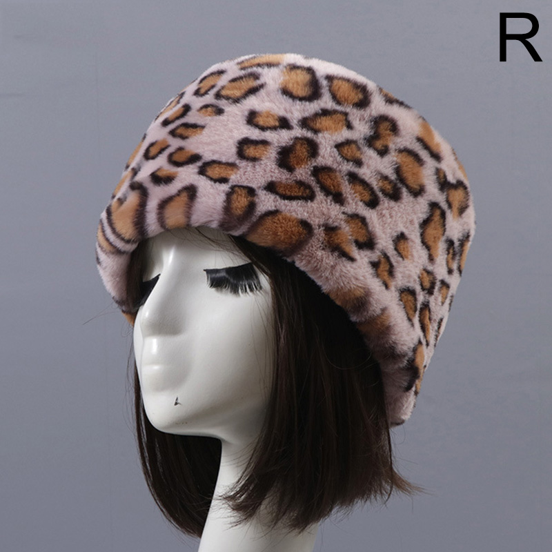 Moda Rrabbit Faux futro kozak styl rosyjski kobiety zimowe miękkie czapki narciarskie ciepłe okrągłe płaskie czapki kobiece nakrycia głowy: R