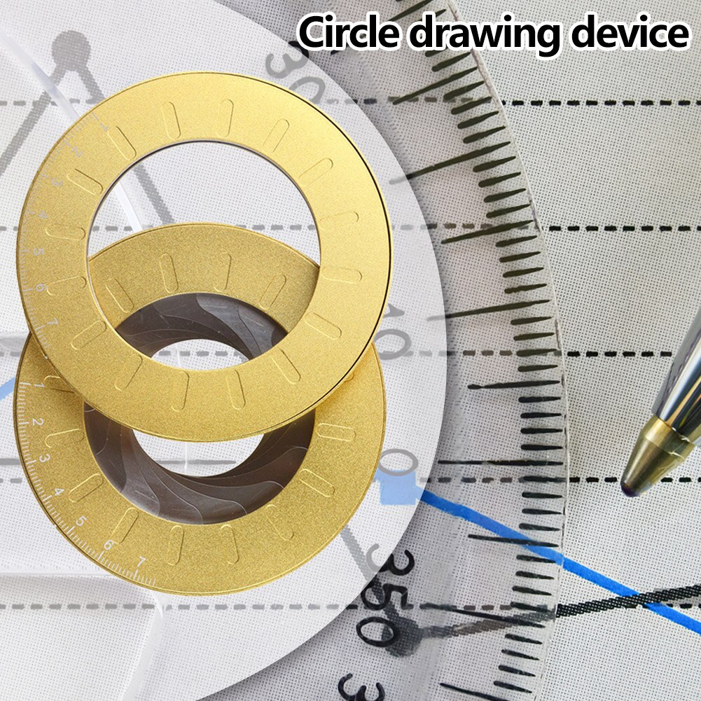 Round Circle Drawing Tool Adjustable 304 Stainless Steel School Office Ruler Set Geometry Compass Drawing Circle Compas Tool