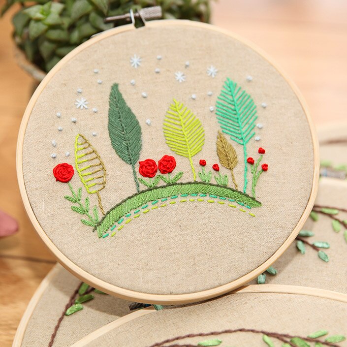 Avec cadre bricolage rubans broderie pour débutant kits de couture point de croix dessin animé animaux art mural décoration chambre bébé: D 15 x 15cm