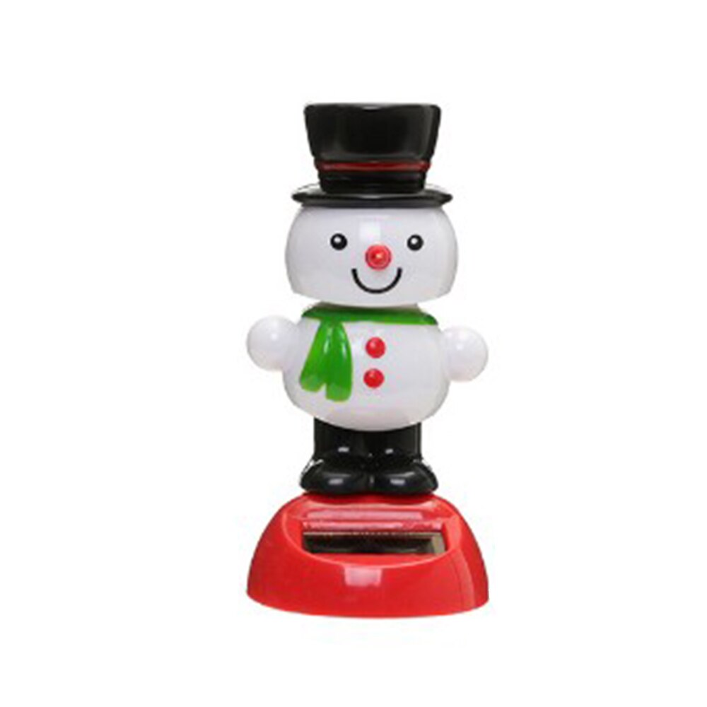 1 stuk schattige, op zonne-energie werkende, dansende, schommelende speelgoedauto, kerstdecoratie voor thuis, auto-accessoires: 6