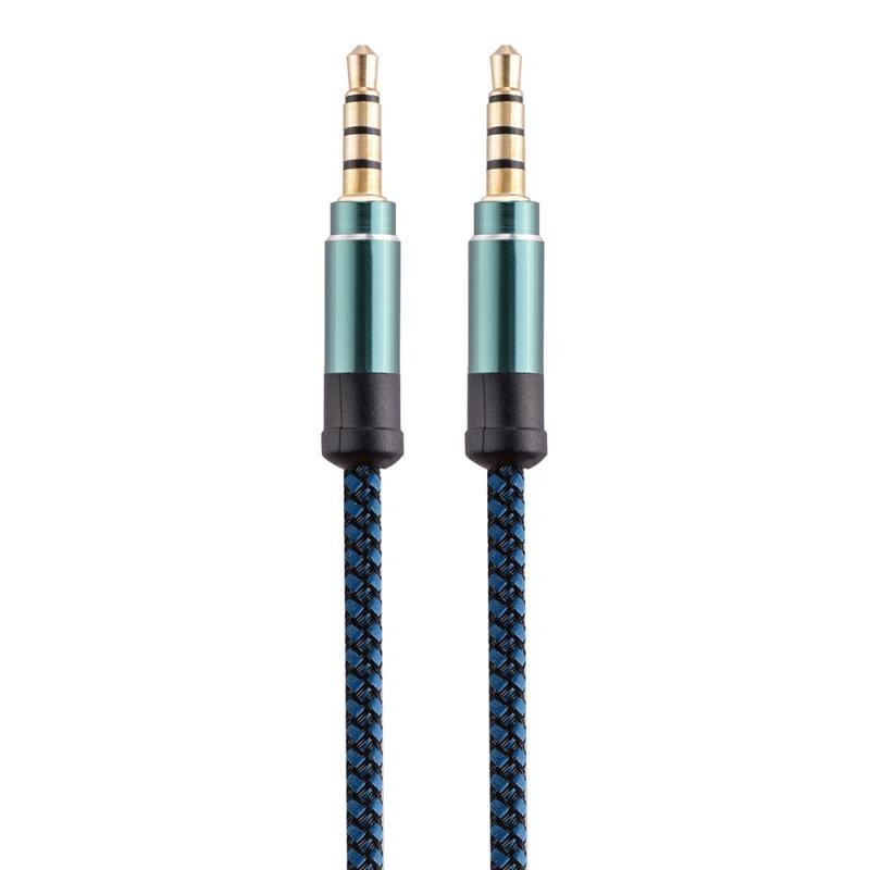3M 3.5mm Stereo Car Auxiliary Audio Cable Male To Male Phone Adapters Aux Cables Car Aux Wire Car Accessories Car Interiors: 3m blue