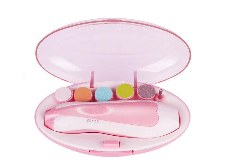 Baby Veilig Elektrische Nagelknipper Cutter Baby Nail Trimmer Manicure Pedicure Clipper Cutter Schaar Kids Infant Nail Care ER870: Roze