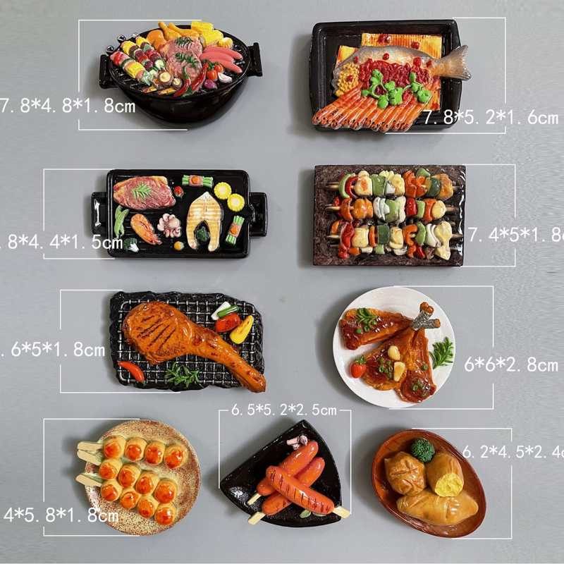 Voedsel koelkast magneet magneet schoolbord whiteboard sticker foto bericht magneet magnetische sticker notities vaste decoratie