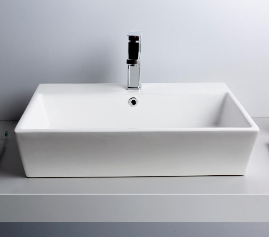 best-selling modern bathroom rectangular wash basin ceramic art basin bathroom sink