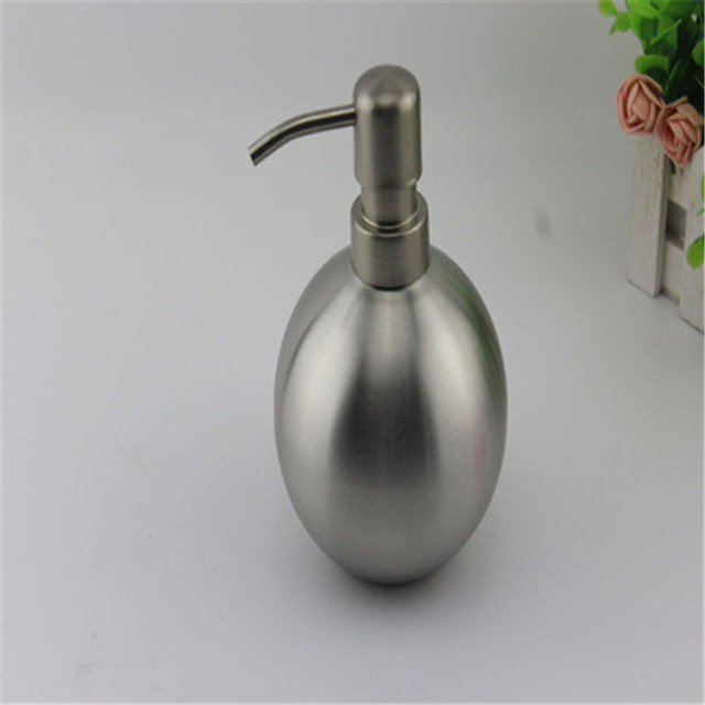 Liquid Soap Dispenser Soap Container 304 Stainless Steel Bathroom Shampoo Bath lotion Holder Press Type Rose Gold