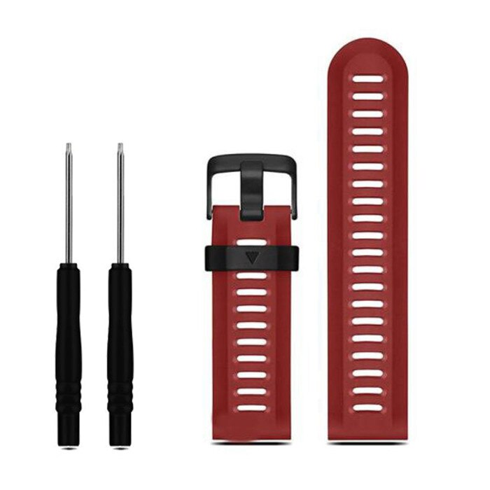 26mm largeur bracelet de montre pour Garmin Fenix 3 bandes Sport extérieur Silicone bracelet de montre pour Garmin Fenix 3 HR 5X Plus 6X Pro avec outils: Red wine